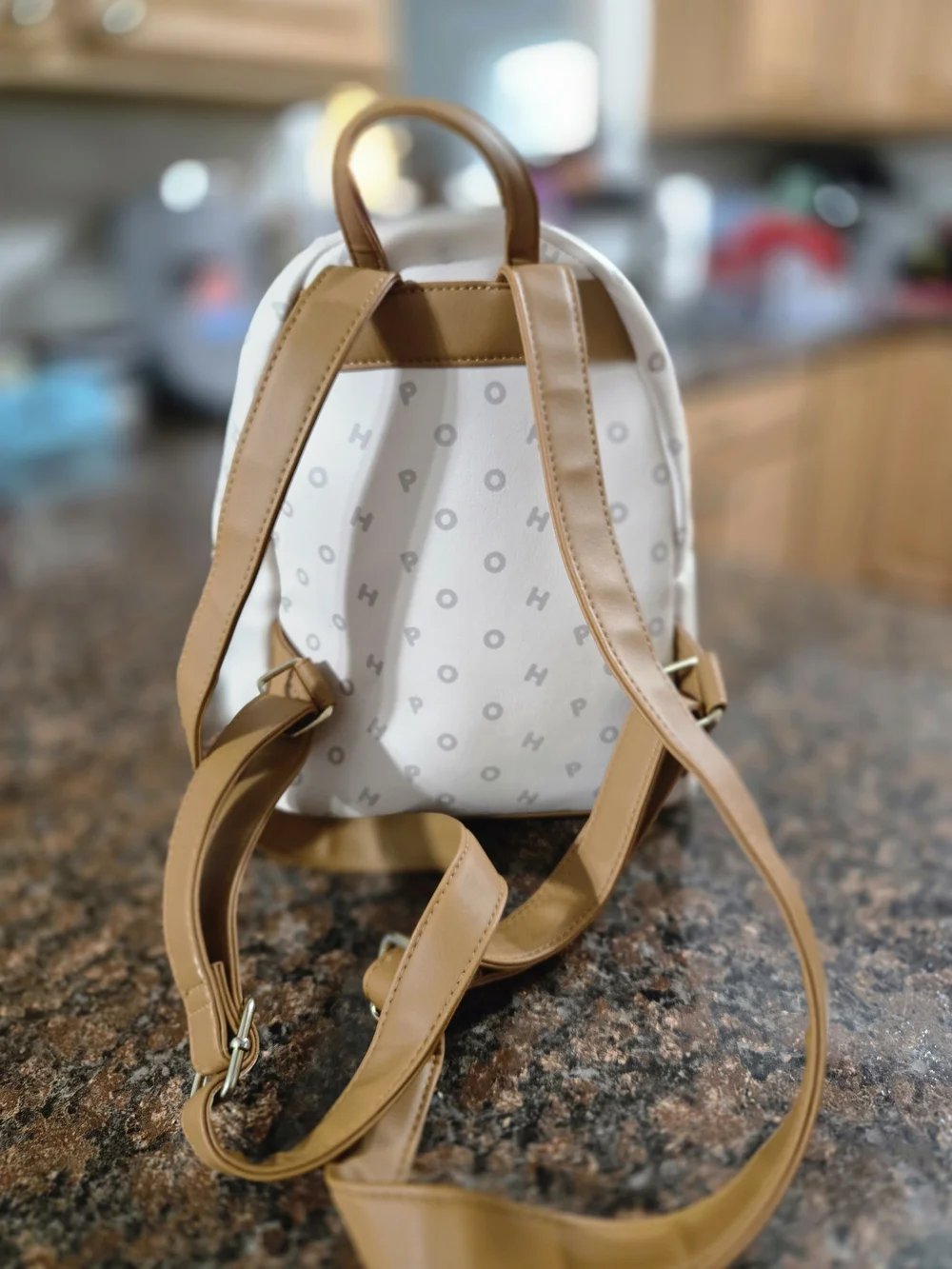 Loungefly Disney Winnie the Pooh Cream Mini Backpack with Gold Accents